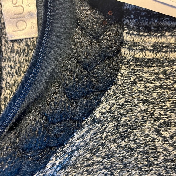 863-MTT Blush by US Angels Girls Sz. 14 Holiday Sweater Dress NWT Black /Ivory - Picture 8 of 16